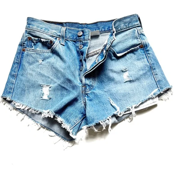 Vintage Levi's 501 Button Fly Shorts - Picture 1 of 7